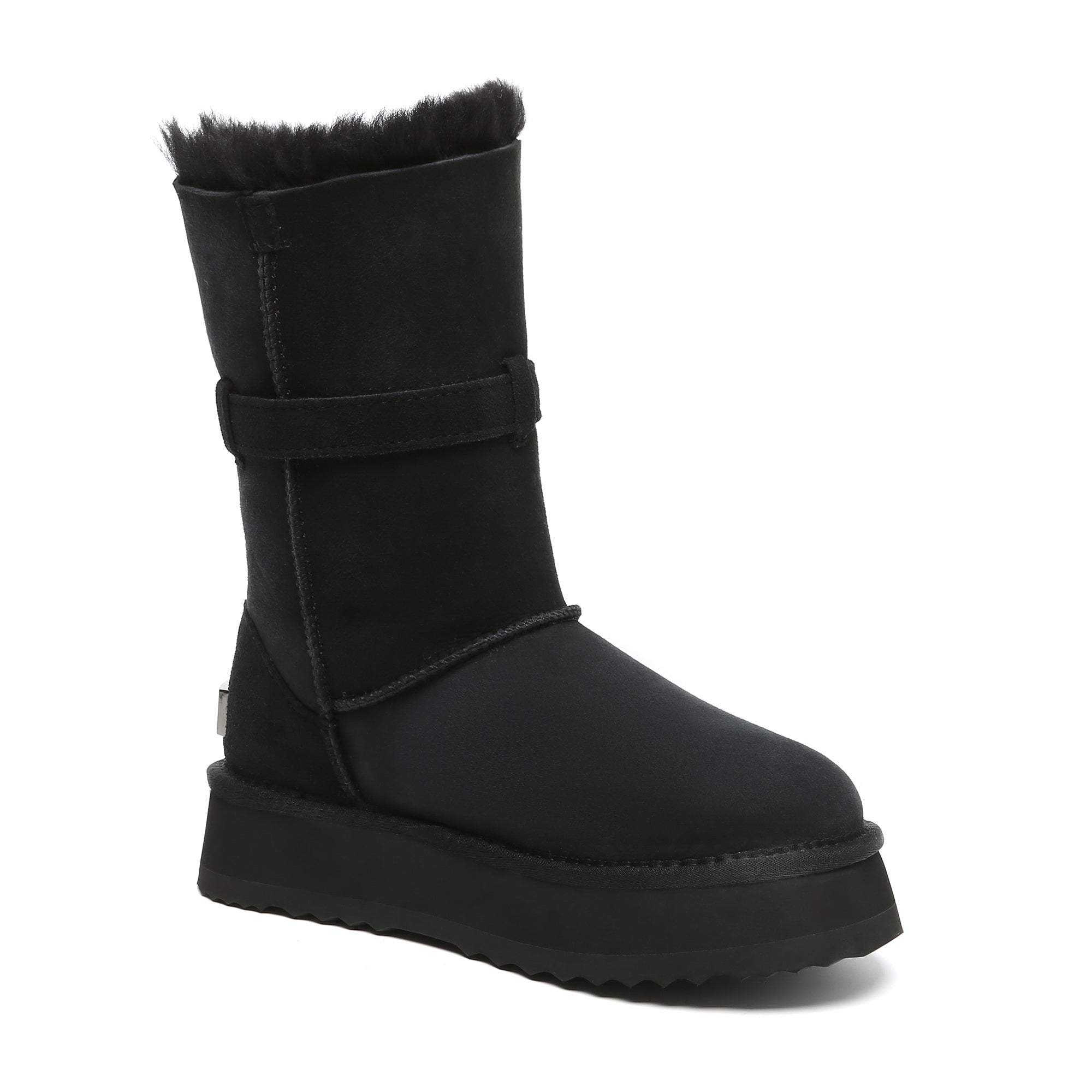 EverUgg UGG Platform Foldable Short Boots Valerie, stylish women's fashion boots with foldable design and comfortable sole.