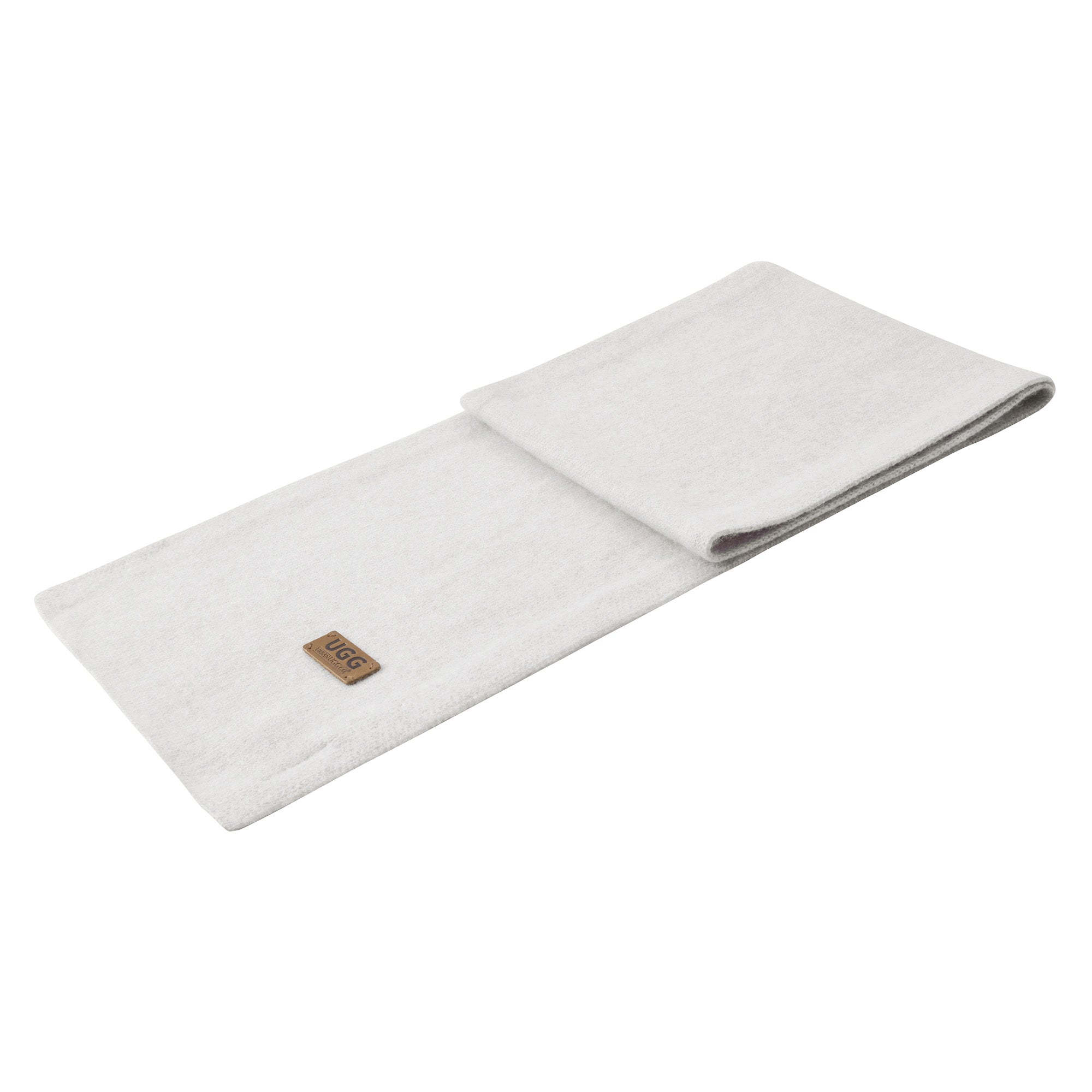 EverUgg UGG Premium Cashmere Scarf in soft, luxurious fabric, draped to showcase its elegant design and cozy texture.