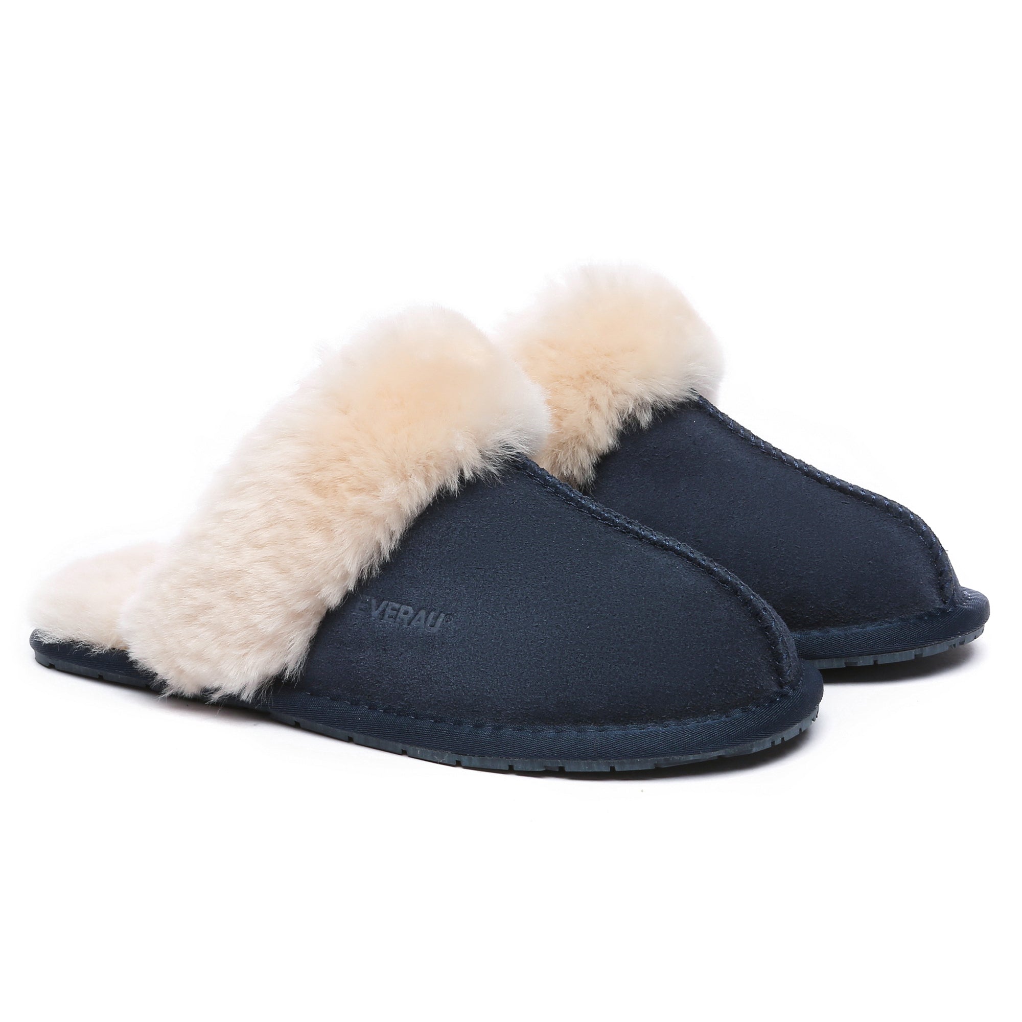 EverUgg UGG Premium Scuff Slippers II featuring soft sheepskin lining and cozy slip-on design for comfortable indoor wear.