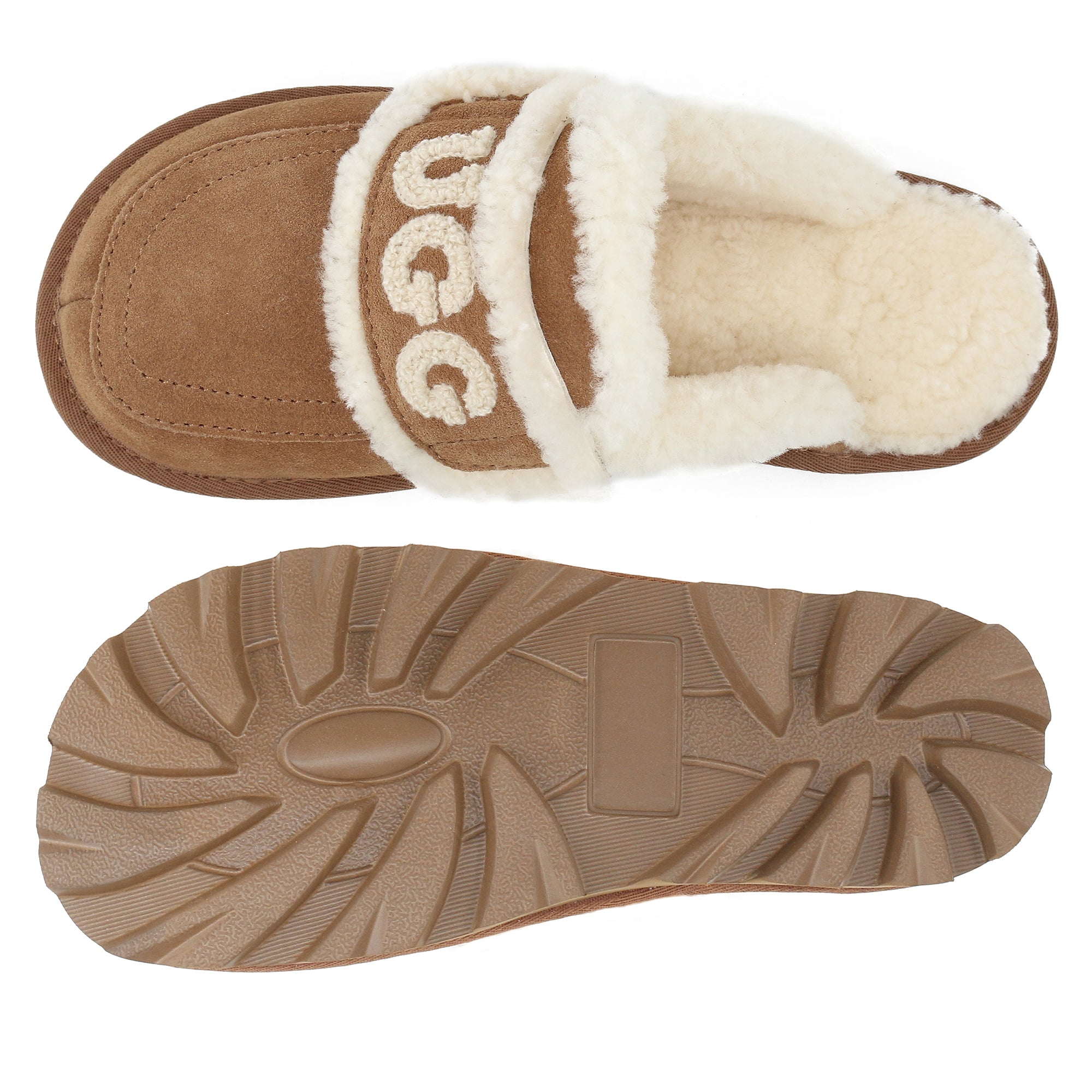 Auzland UGG Shearling Comfort Sole slippers for women, featuring plush shearling lining and soft sole for cozy comfort.