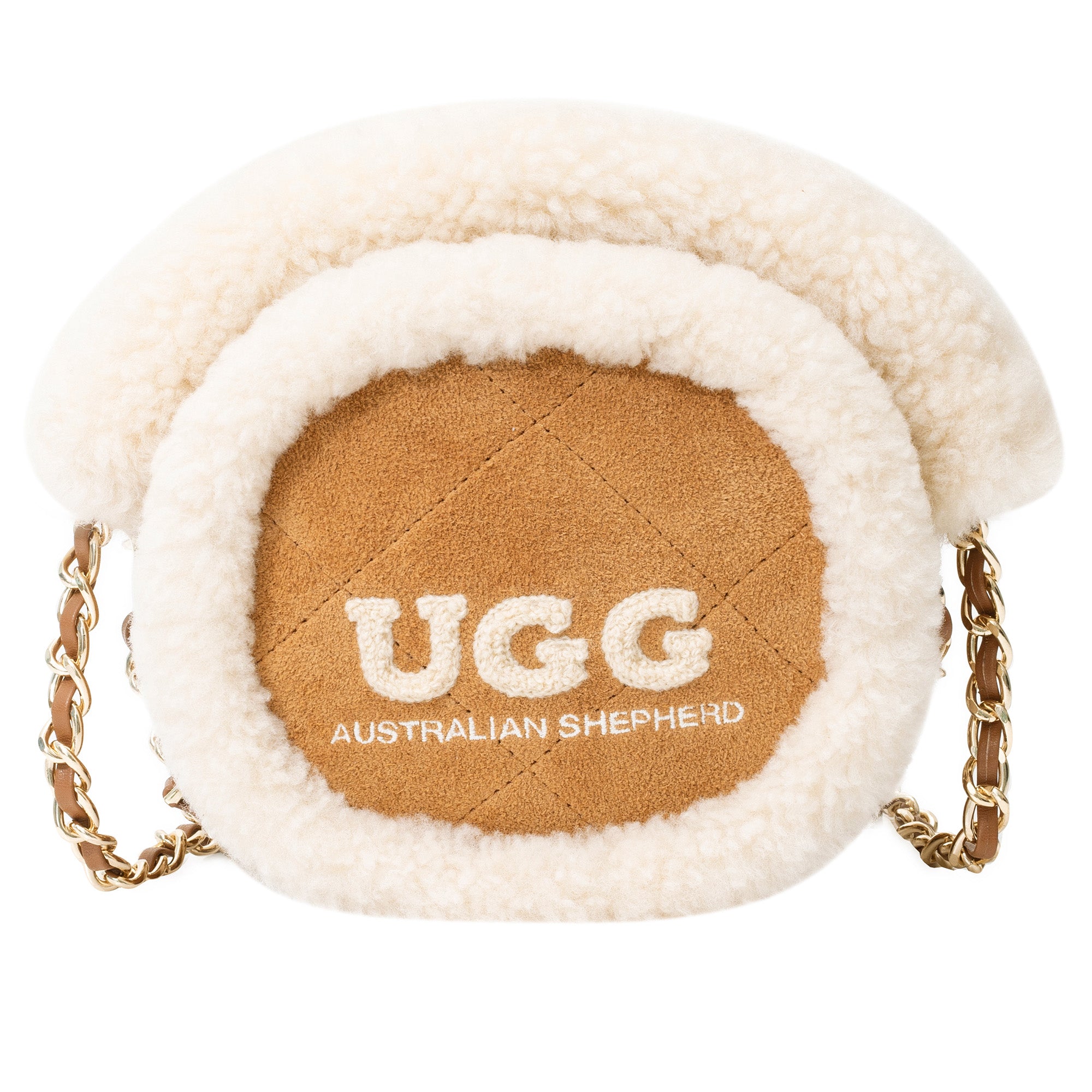 EverUgg shearling over-shoulder handbag with soft, plush material and stylish design, ideal for casual or chic everyday use.