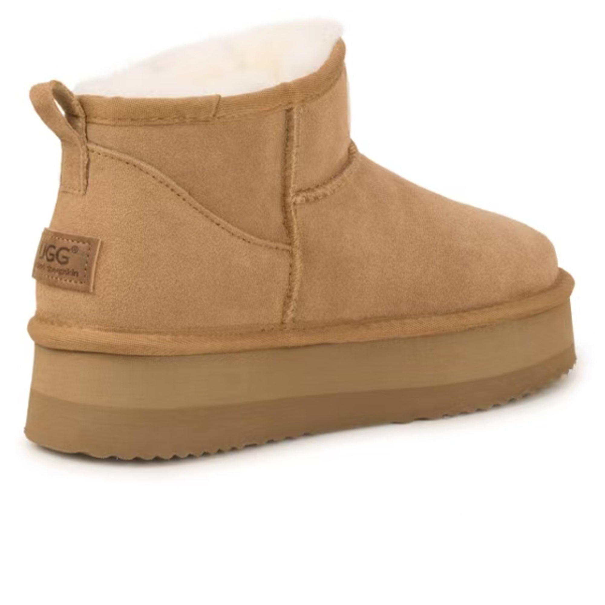 Auzland UGG shearling ultra mini platform boots for women with cozy shearling lining and rugged sole, stylish and comfortable footwear.