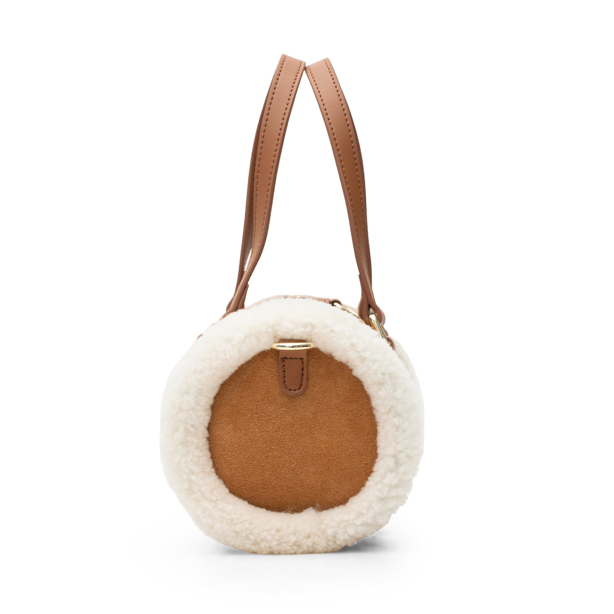 EverUgg UGG sheepskin hand carry bag with soft, plush exterior and sturdy handles, perfect for stylish everyday use.
