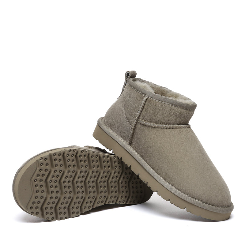 EverUgg Ultra Mini Classic UGG Boots for women in special colors, featuring soft sheepskin and a cozy, slip-on design.