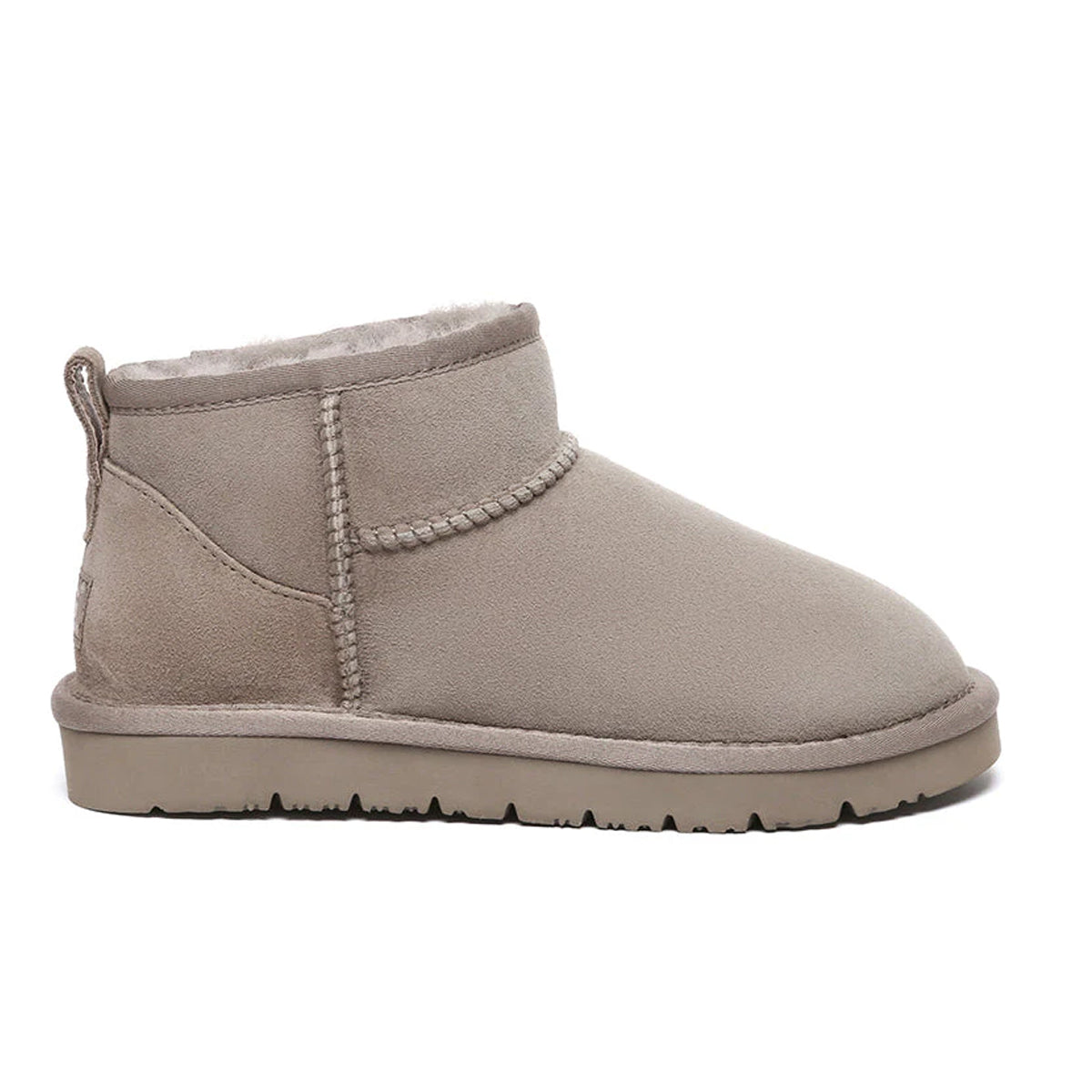 EverUgg UGG Ultra Mini Classic Boots in pecan color, women's classic sheepskin slippers with a cozy, mini boot design.