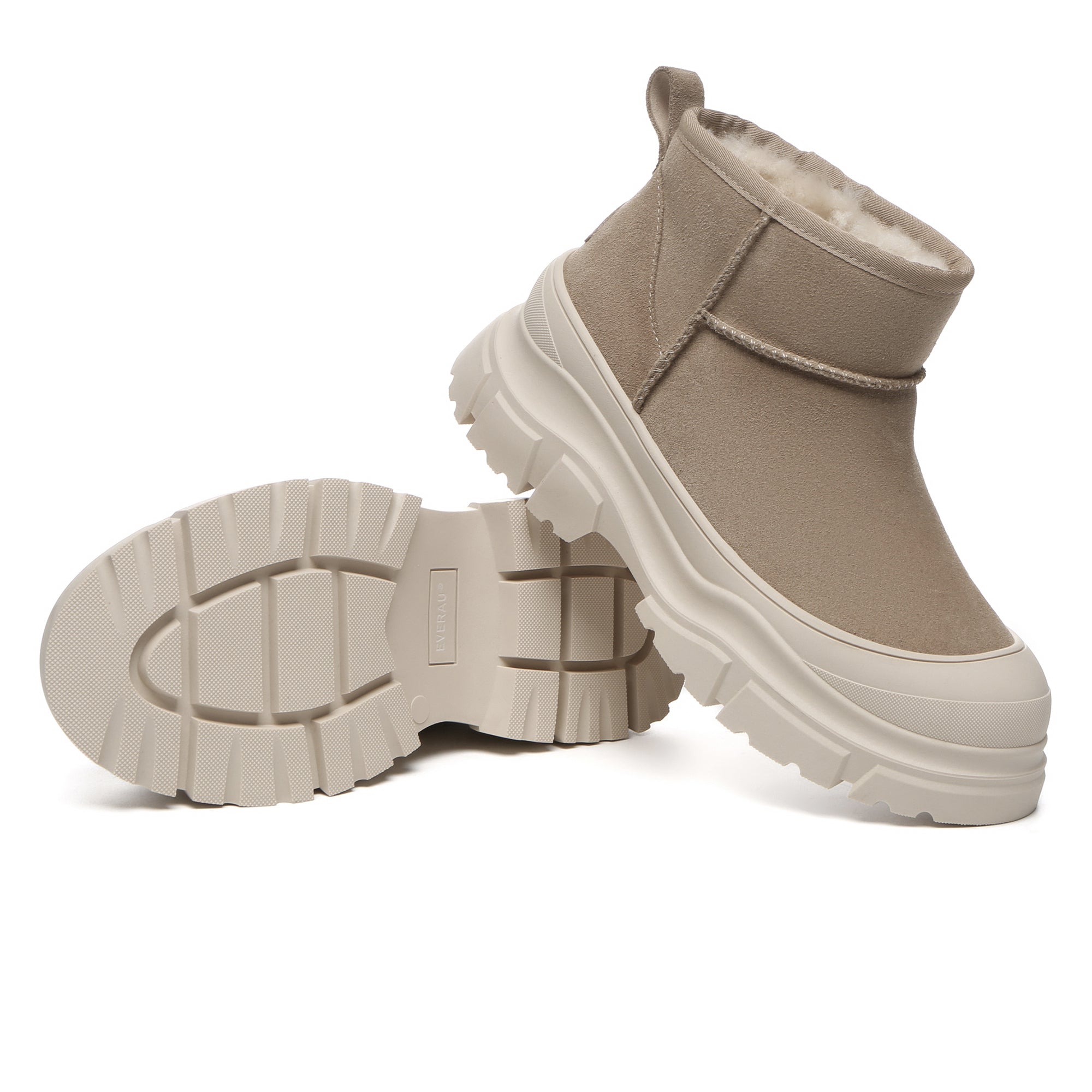 EverUgg Ultra Mini Classic Chunky UGG platform shoes for women, featuring a stylish chunky sole and classic UGG design.