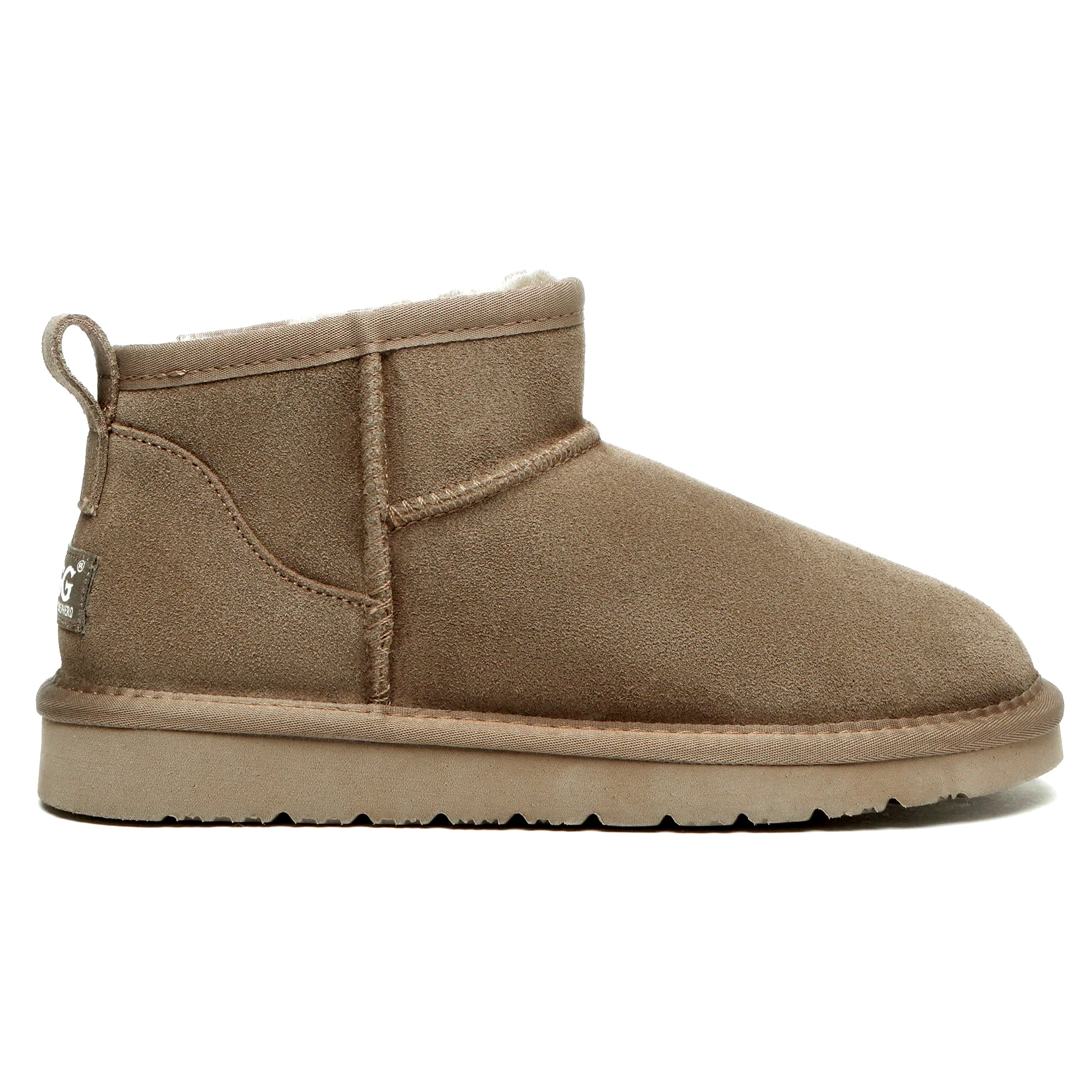 EverUgg Ultra Mini UGG Boots for women, classic shearling-lined shoes with a soft suede exterior and cozy design.