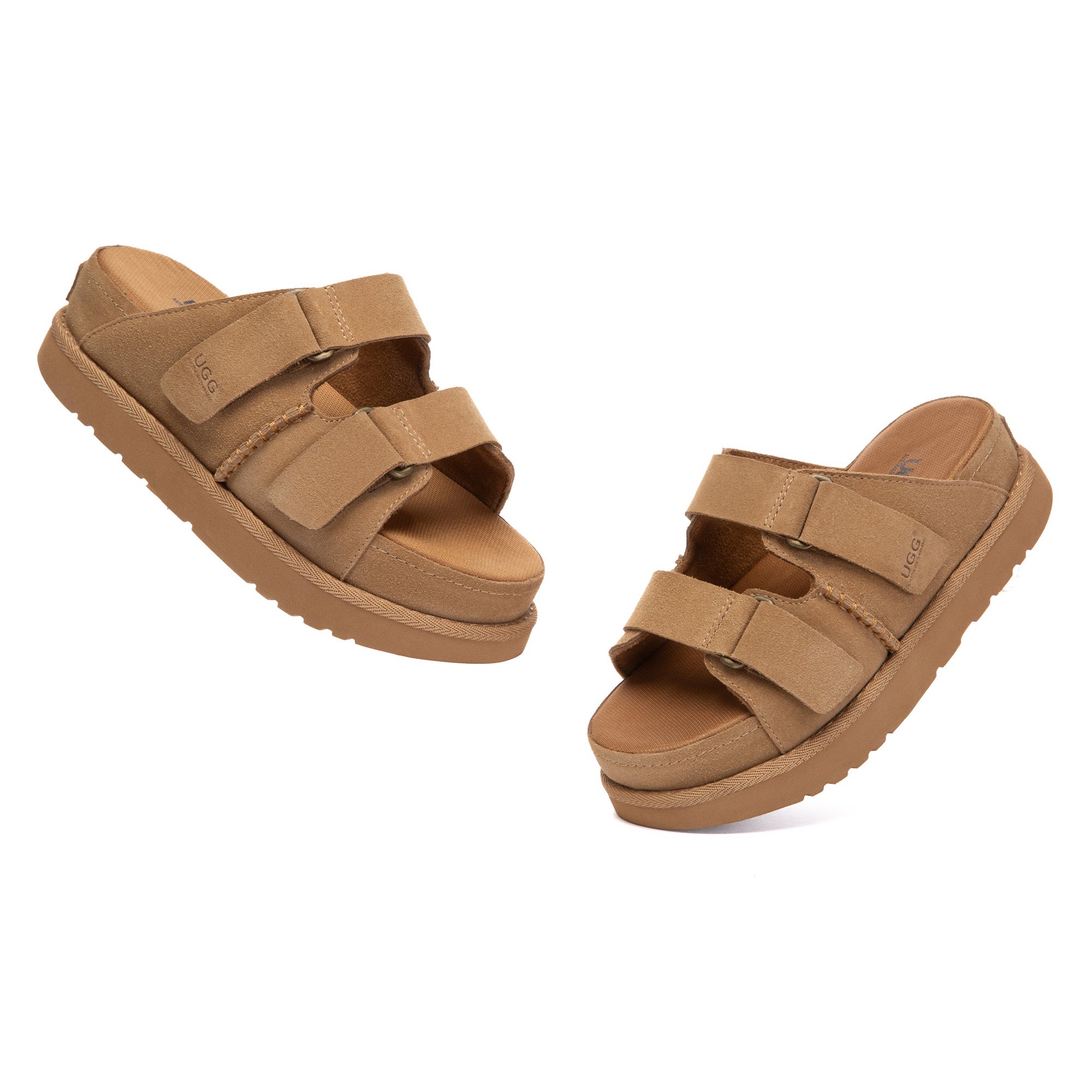 EverUgg Vent Buckle Strap Platform Sandals featuring adjustable straps and a chunky platform sole, perfect for casual summer wear.