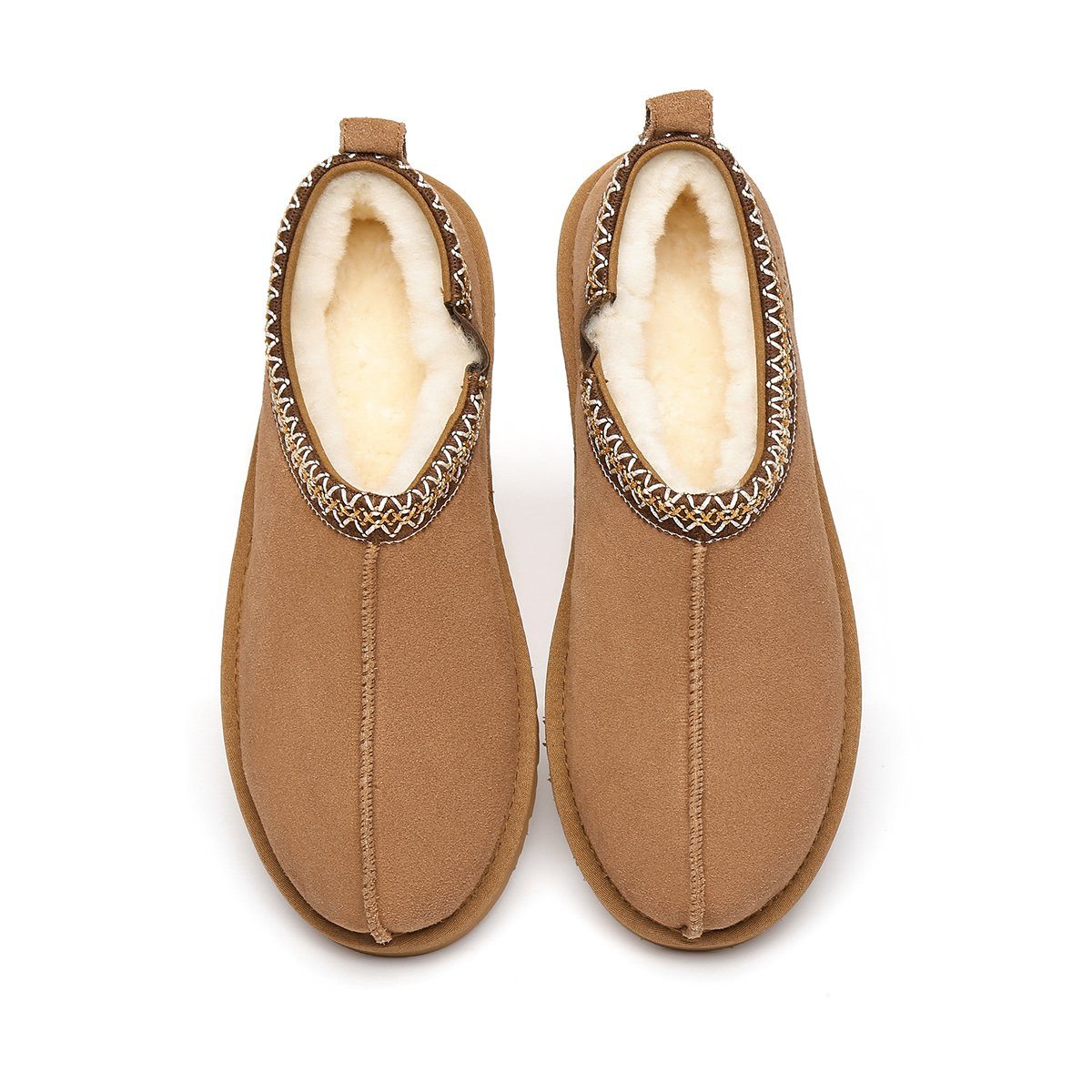 EverUgg Vince premium UGG slippers for men with sheepskin lining, featuring cozy, plush interior and durable outsole.