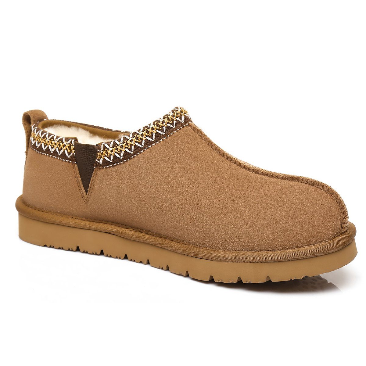 EverUgg Vince Premium UGG men's sheepskin slippers with soft, plush interior and durable suede exterior.