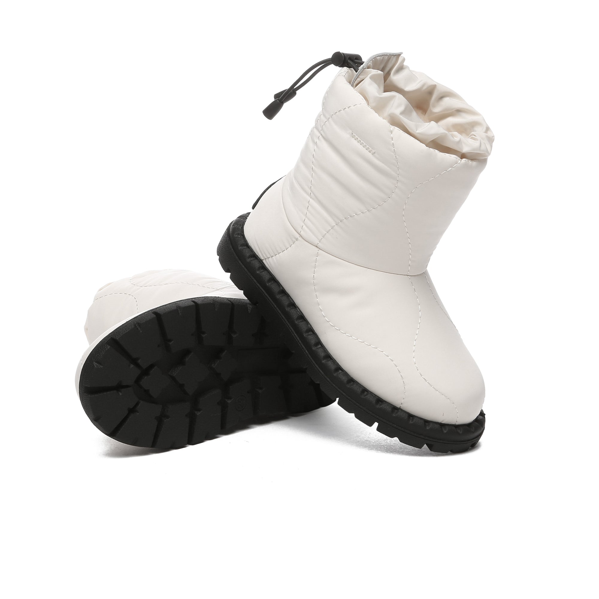 Kids waterproof sheepskin UGG boots by EverUgg featuring soft fabric exterior and cozy sheepskin lining for warmth and comfort.