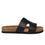 Women Cork Style Leather Slides