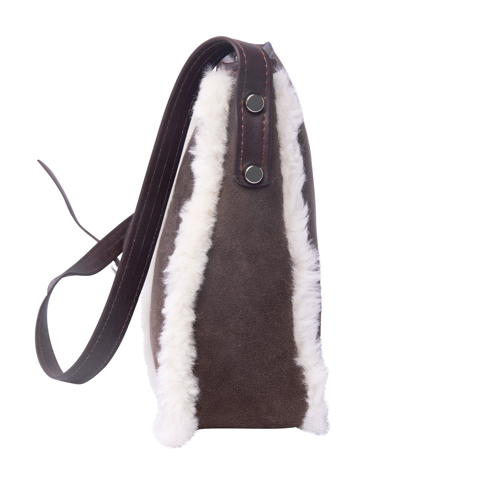 Australian-made Wool Over Shoulder Handbag by EverUgg, featuring soft wool fabric and a stylish, functional design.