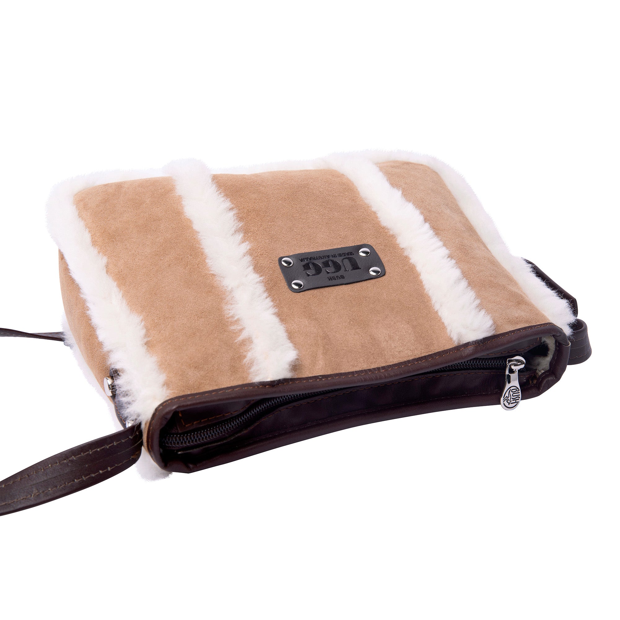 Australian-made Wool Over Shoulder Handbag by EverUgg, featuring soft wool fabric and a stylish design for everyday use.