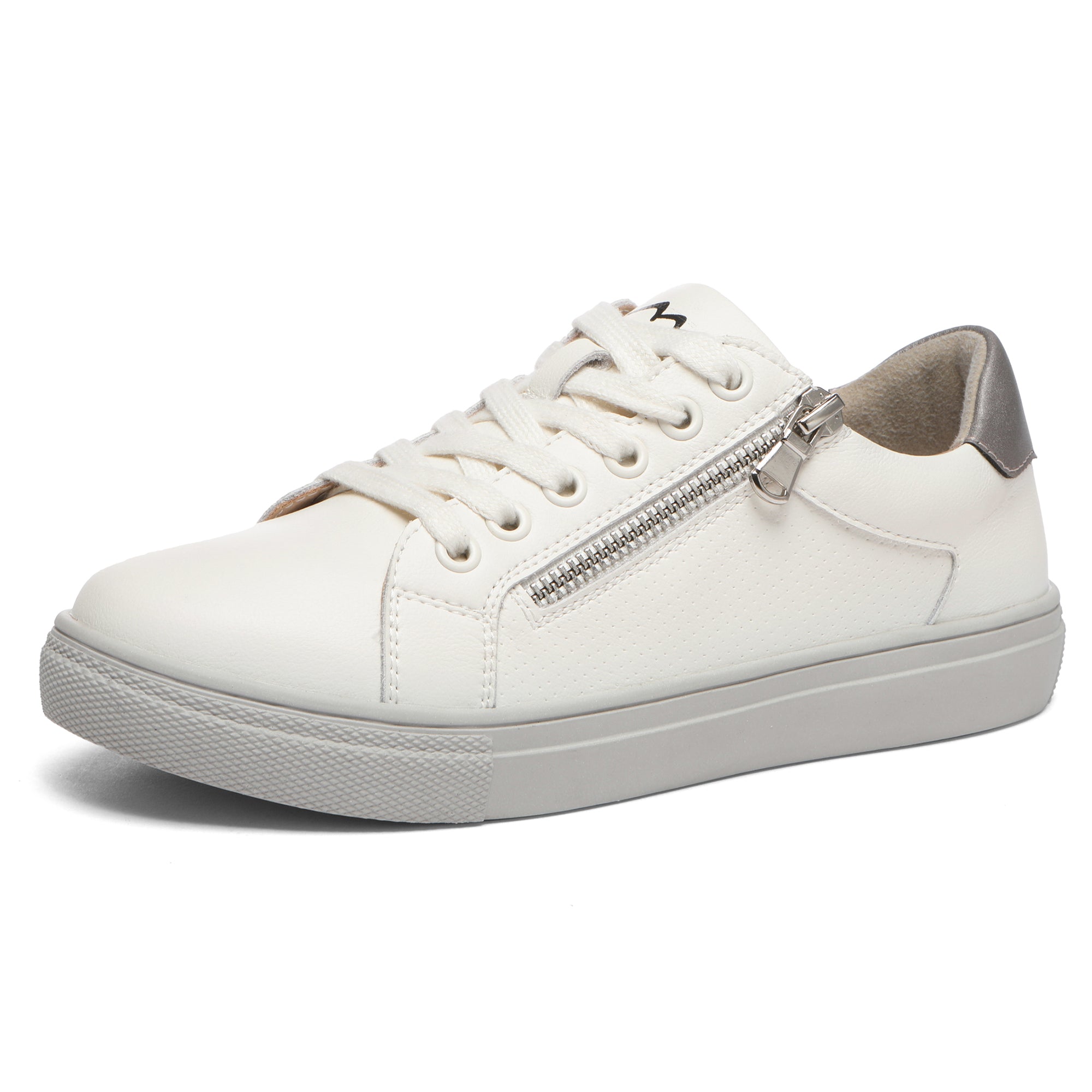 Chloe White Leather Sneakers