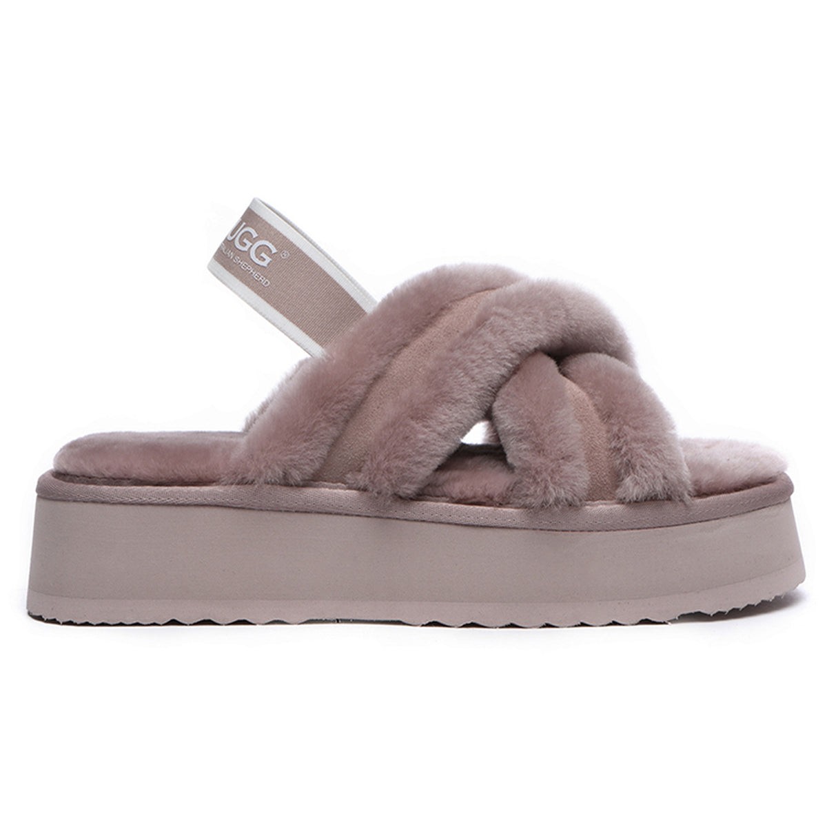 UGG Women Platform Cross Slides