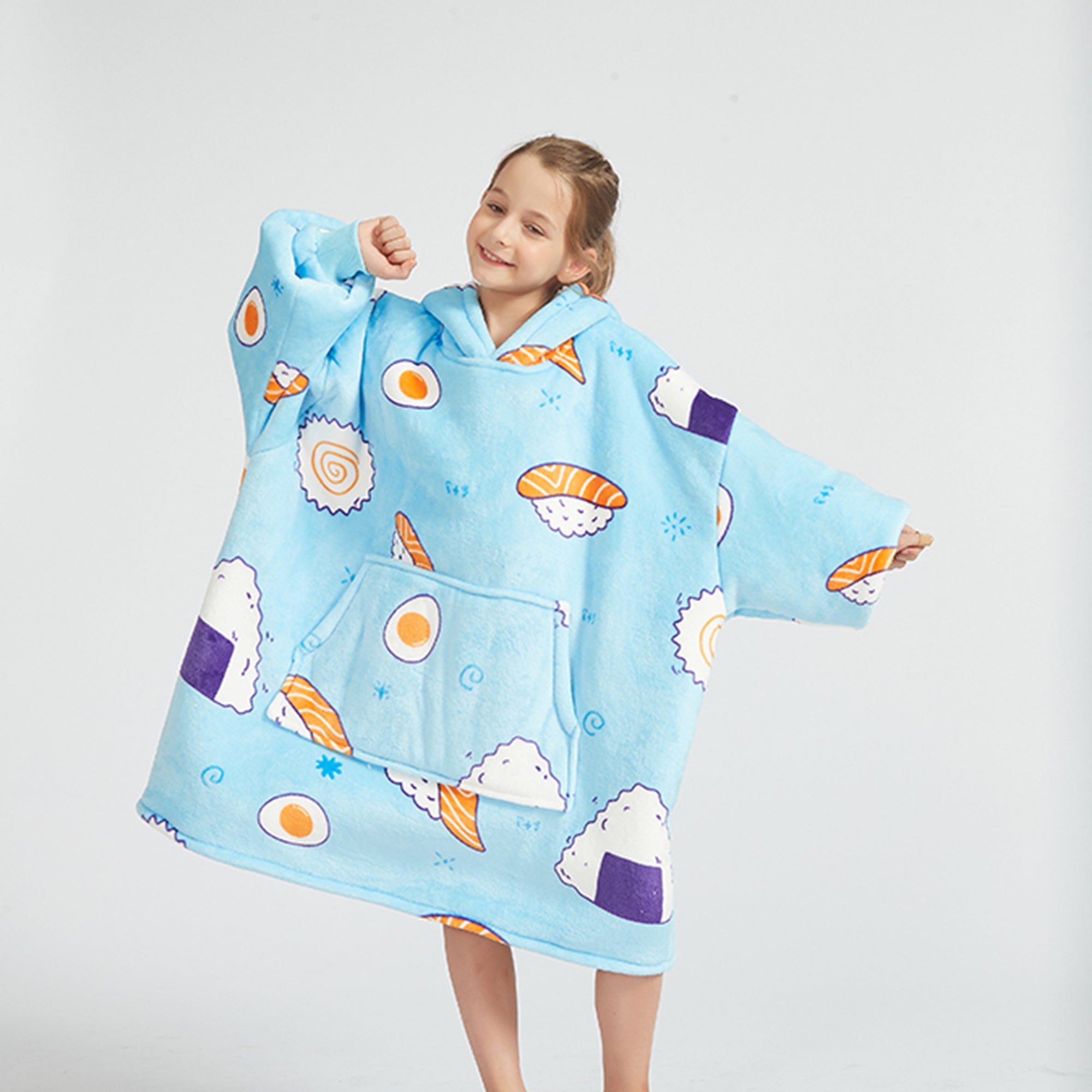 Sushi Kids Hoodie Blanket