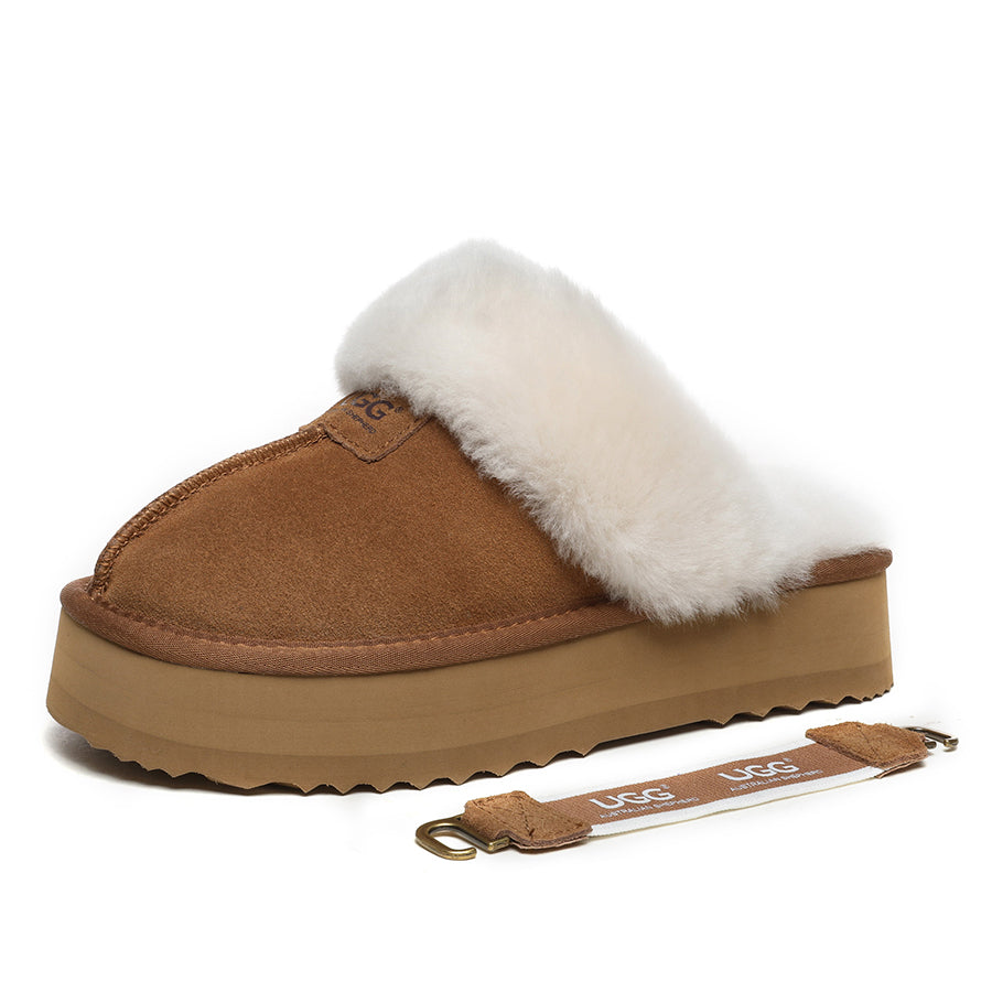 EverUgg Beta Platform UGG slippers featuring a plush interior and chunky sole, shown in chest5.jpg.