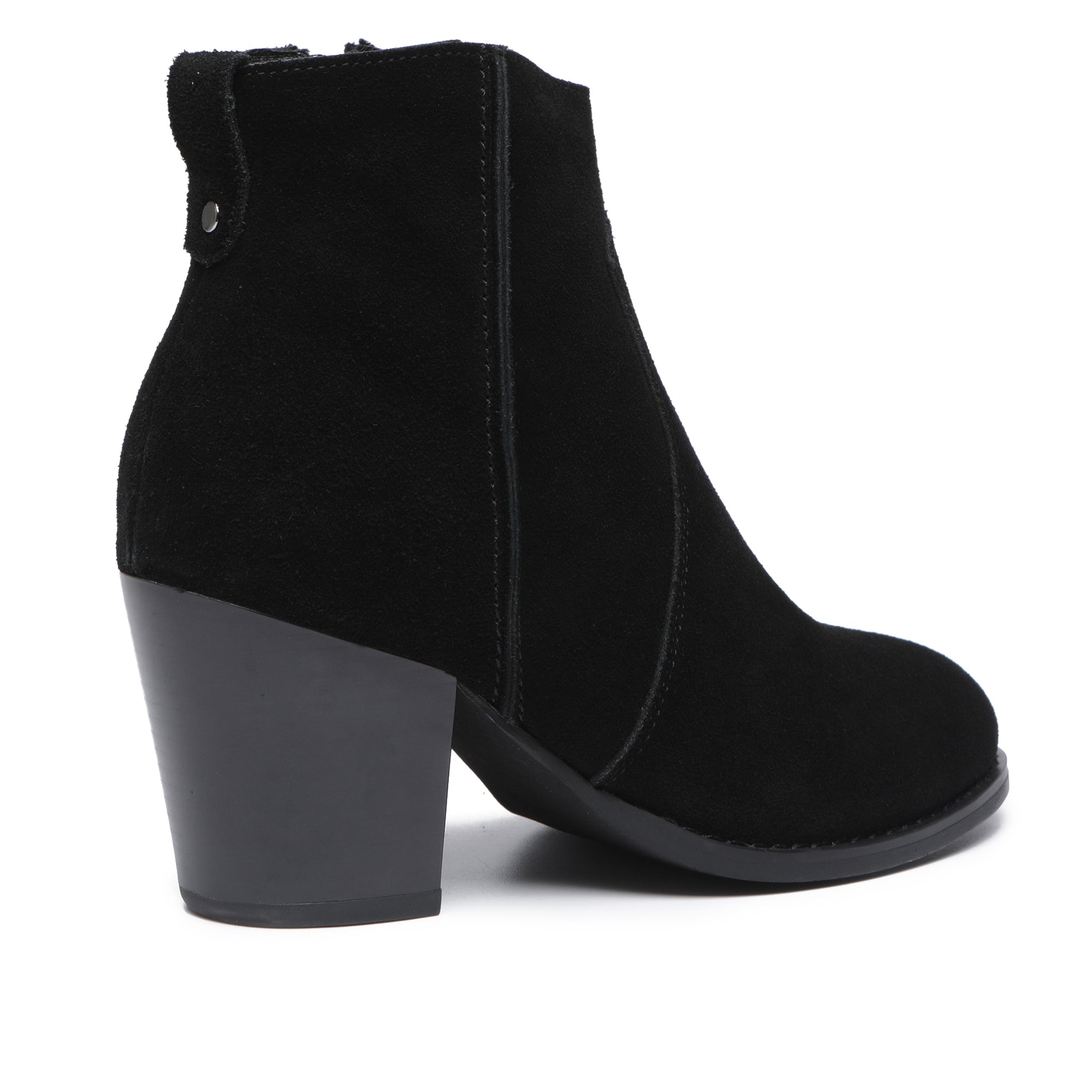 Vera Suede Ankle Zipper Boots