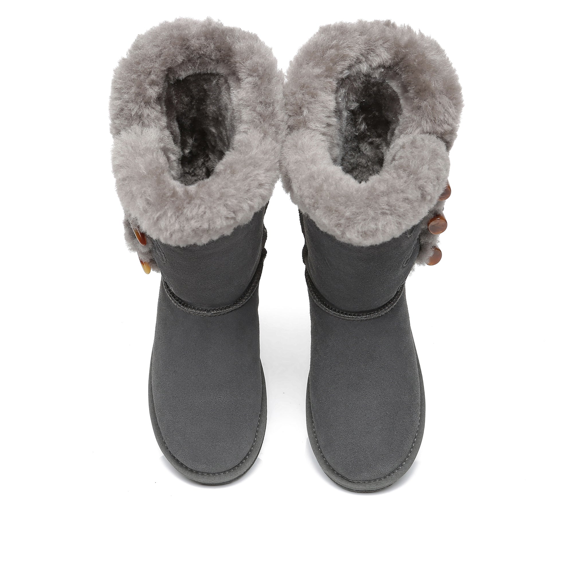 Tall 3-Buttons Toggle UGG Boots
