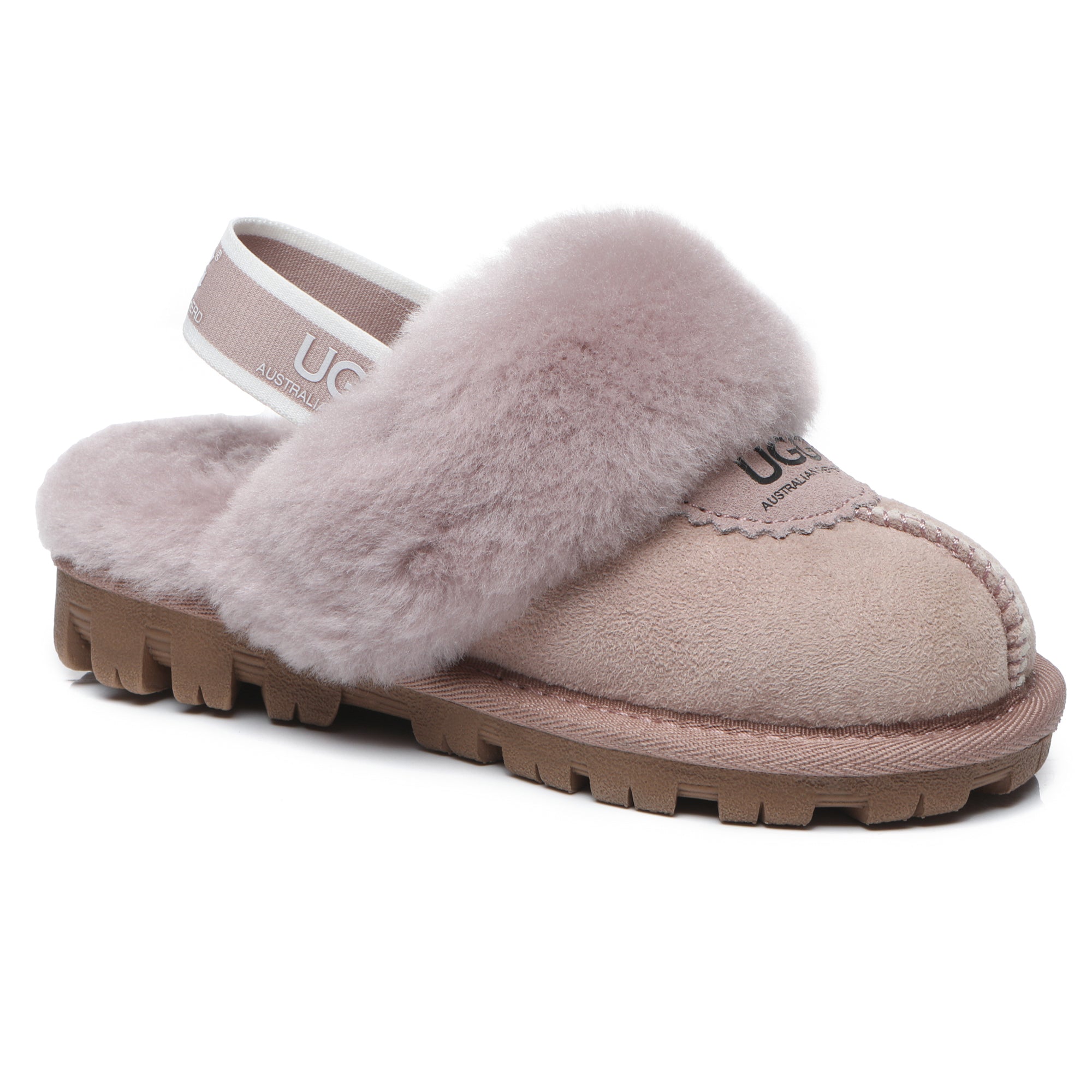 EverUgg Harper Kids UGG slippers with soft plush lining and cozy design for comfortable indoor wear.