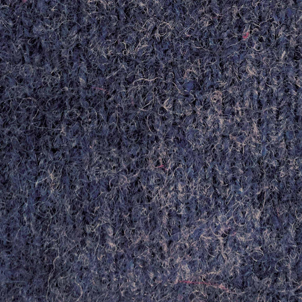 Men's indigo crew neck jumper made from possum and merino wool by Koru, featuring a cozy, classic fit and soft knit texture.