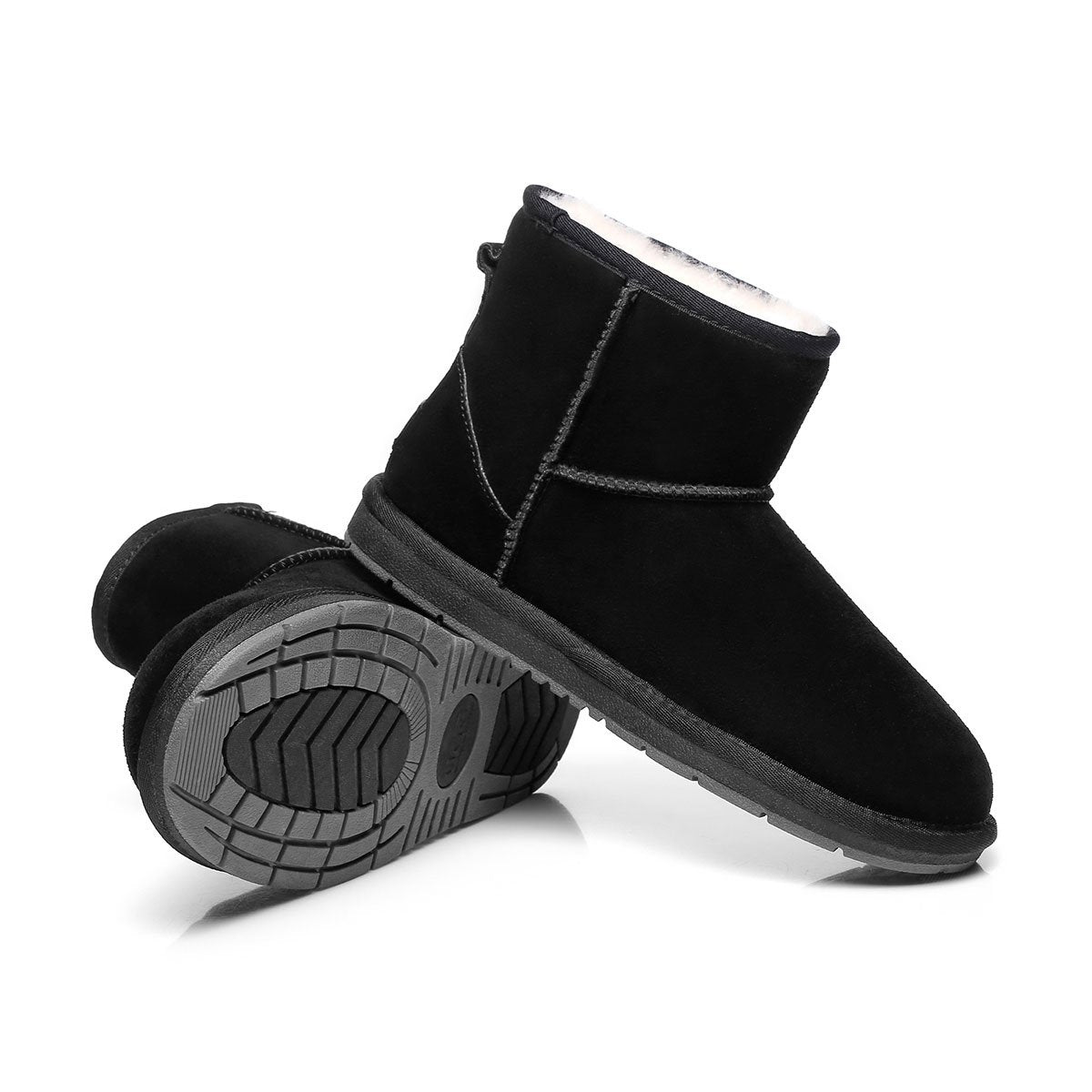 Mini classic suede UGG boots for women by EverUgg, featuring a cozy, stylish design with soft suede material and comfortable fit.
