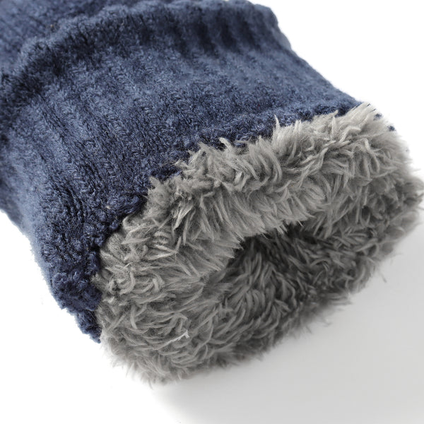 Fingerless Ultra Plush Knit Gloves