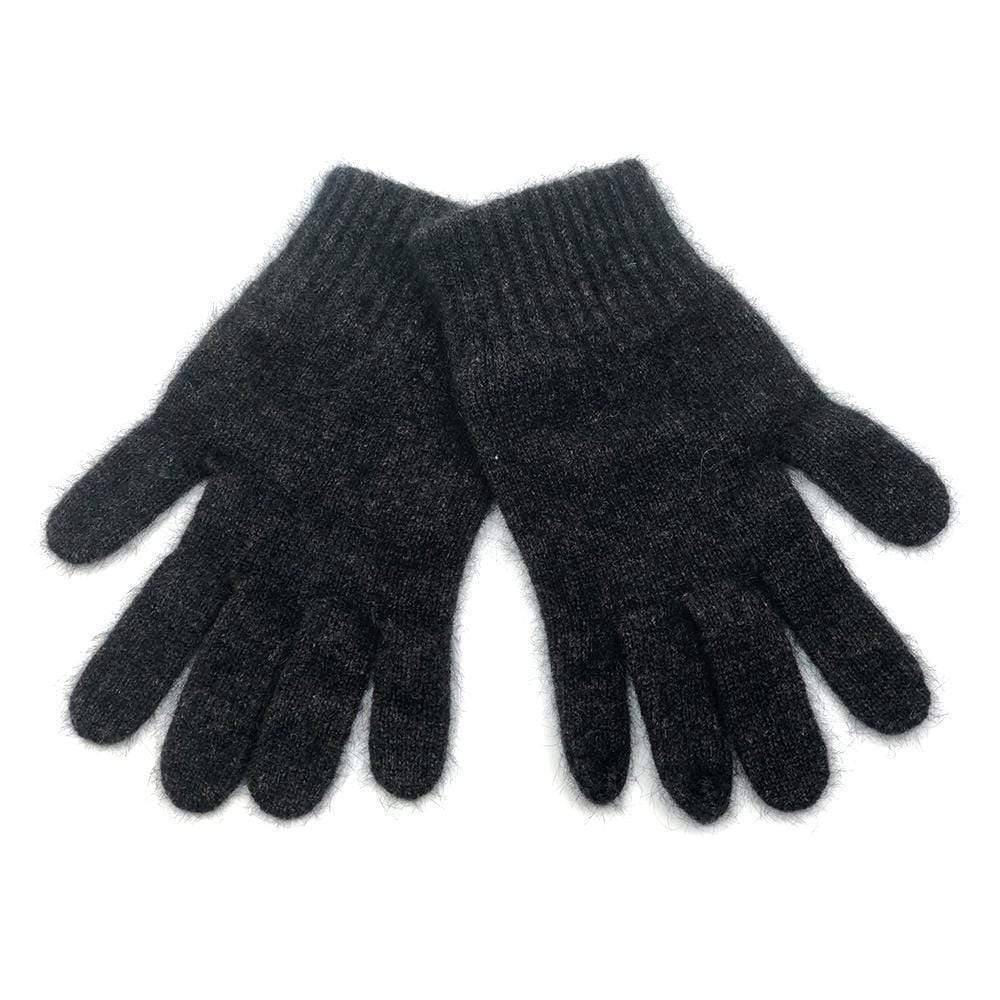 Koru Plain Possum Merino Gloves in espresso color, soft and warm mittens made from fine merino wool for cold weather.