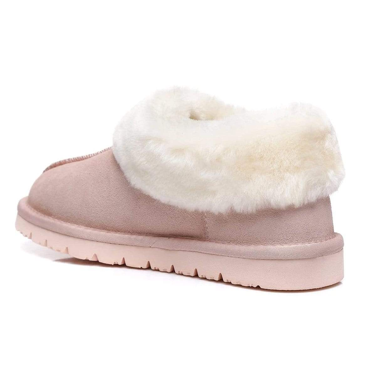 EverUgg Premium Ankle UGG slippers for women featuring soft, cozy material and slip-on design with plush lining.