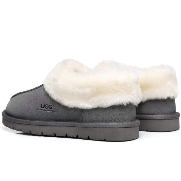 EverUgg Premium Ankle UGG slippers for women featuring soft, cozy sheepskin lining and stylish ankle-high design.