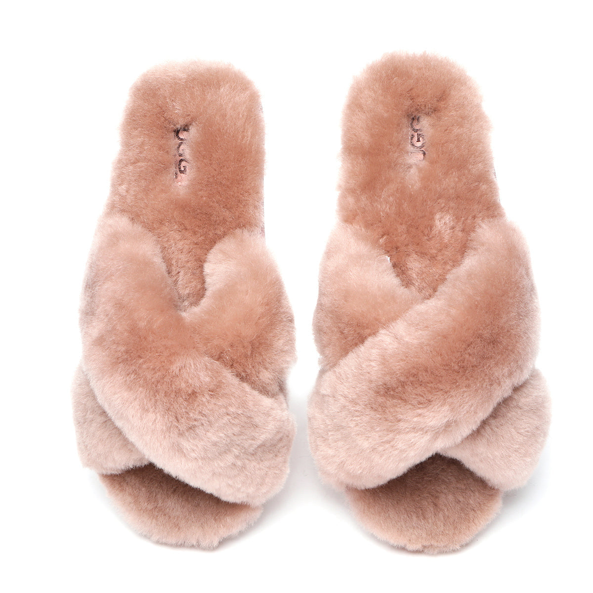 EverUgg Premium Cross Fluff Slides for women, cozy slippers with plush cross-fluff design, ideal for comfortable casual wear.