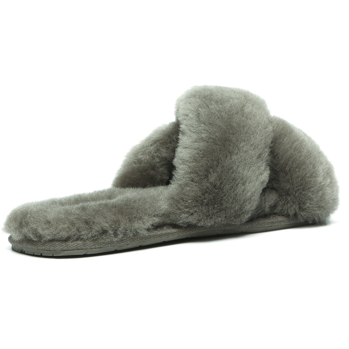 EverUgg Premium Cross Fluff Slides for women featuring soft, plush cross-fluff straps and cushioned soles, perfect for comfortable wear.