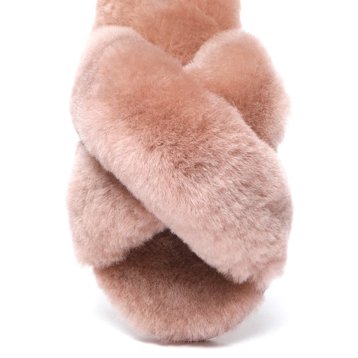 EverUgg Premium Cross Fluff Slides for women, cozy slippers with plush cross-fluff design and open-toe style.
