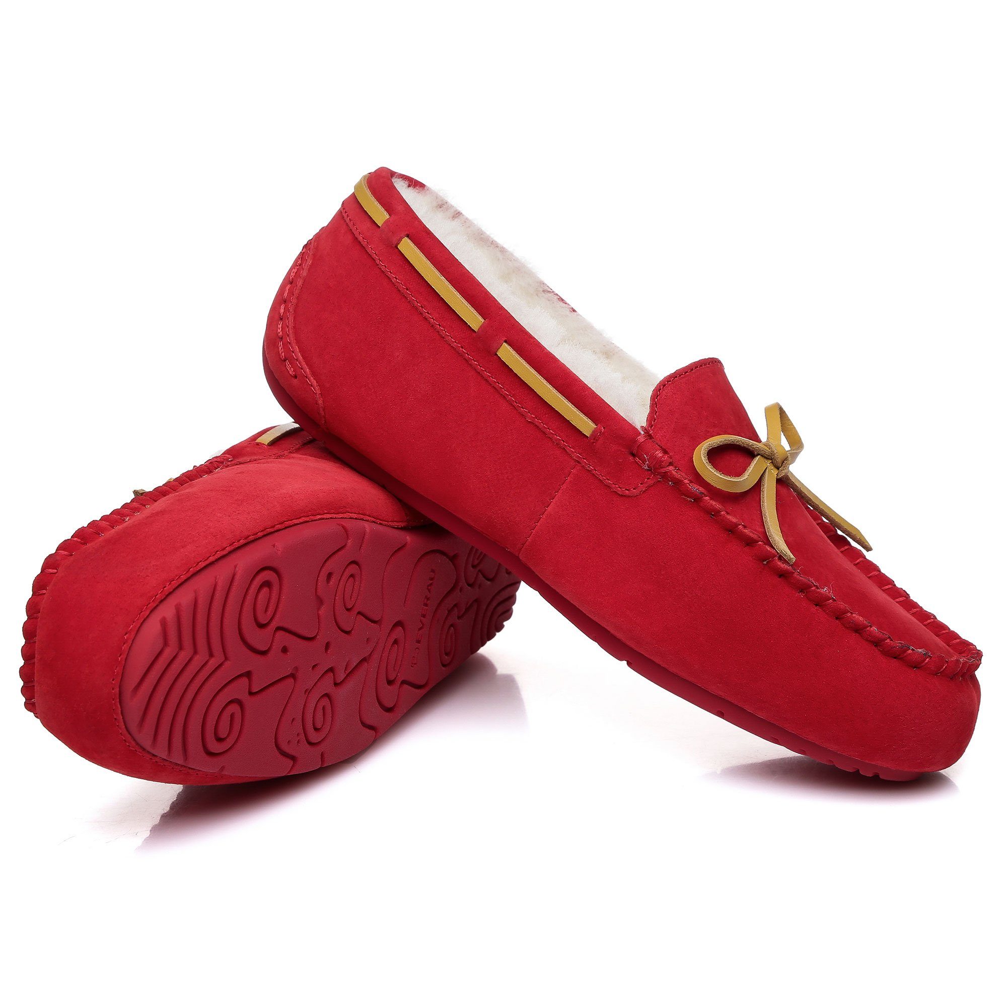 EverUgg Moccasin with premium sheepskin insole, showcasing comfortable footwear for women made with soft leather and cozy lining.