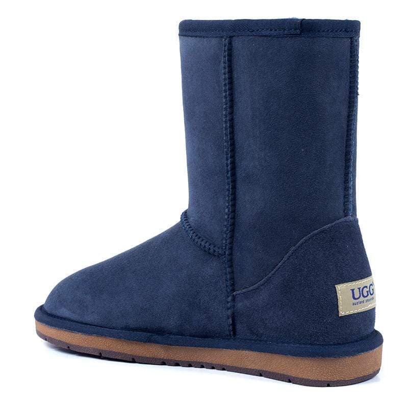 A pair of Auzland premium short classic UGG boots for women, featuring soft sheepskin lining and a cozy, stylish design.