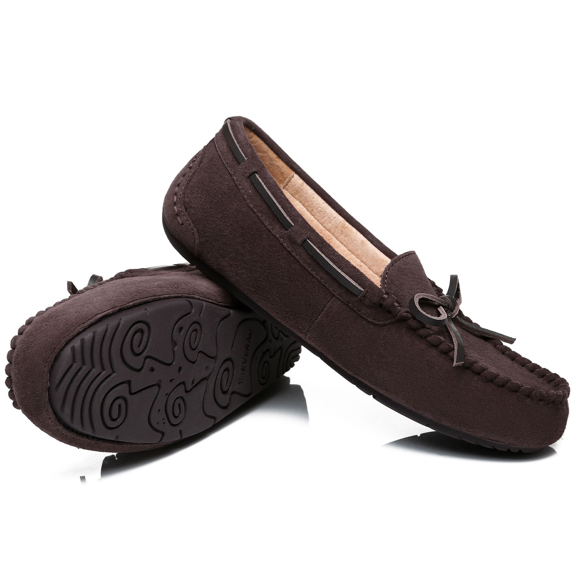 EverUgg premium summer moccasin shoes for women, featuring soft leather and casual slip-on design perfect for warm weather.