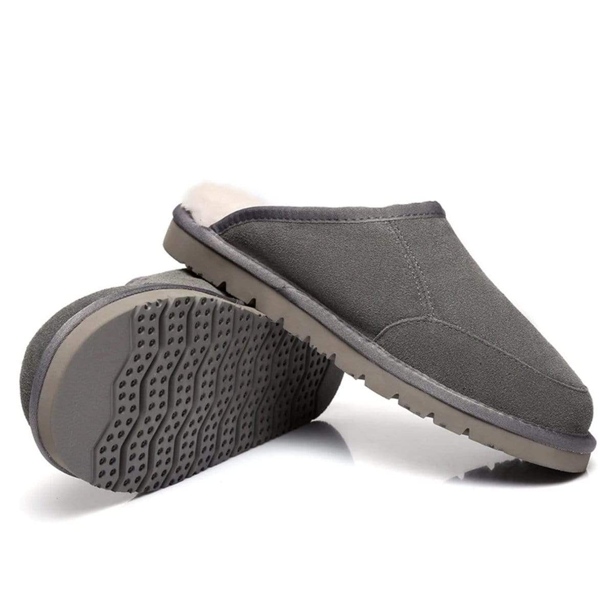 EverUgg men's premium ultra comfy slippers with plush interior and soft suede exterior, designed for cozy indoor wear.