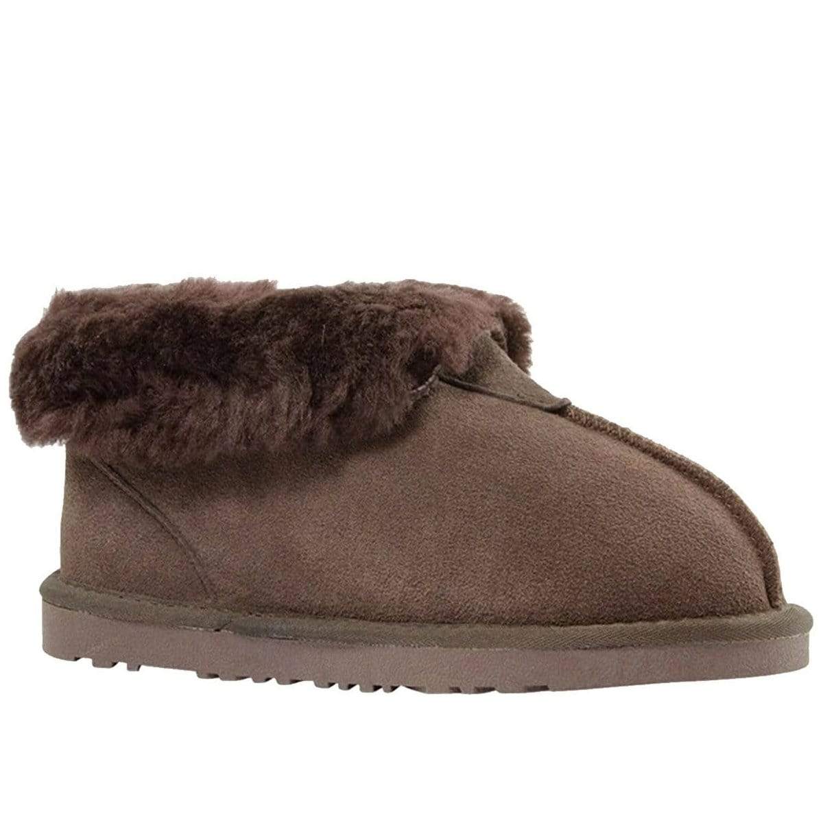 Auzland UGG Classic Ankle Slipper shoes featuring soft, cozy material and a casual slip-on design for comfortable indoor wear.