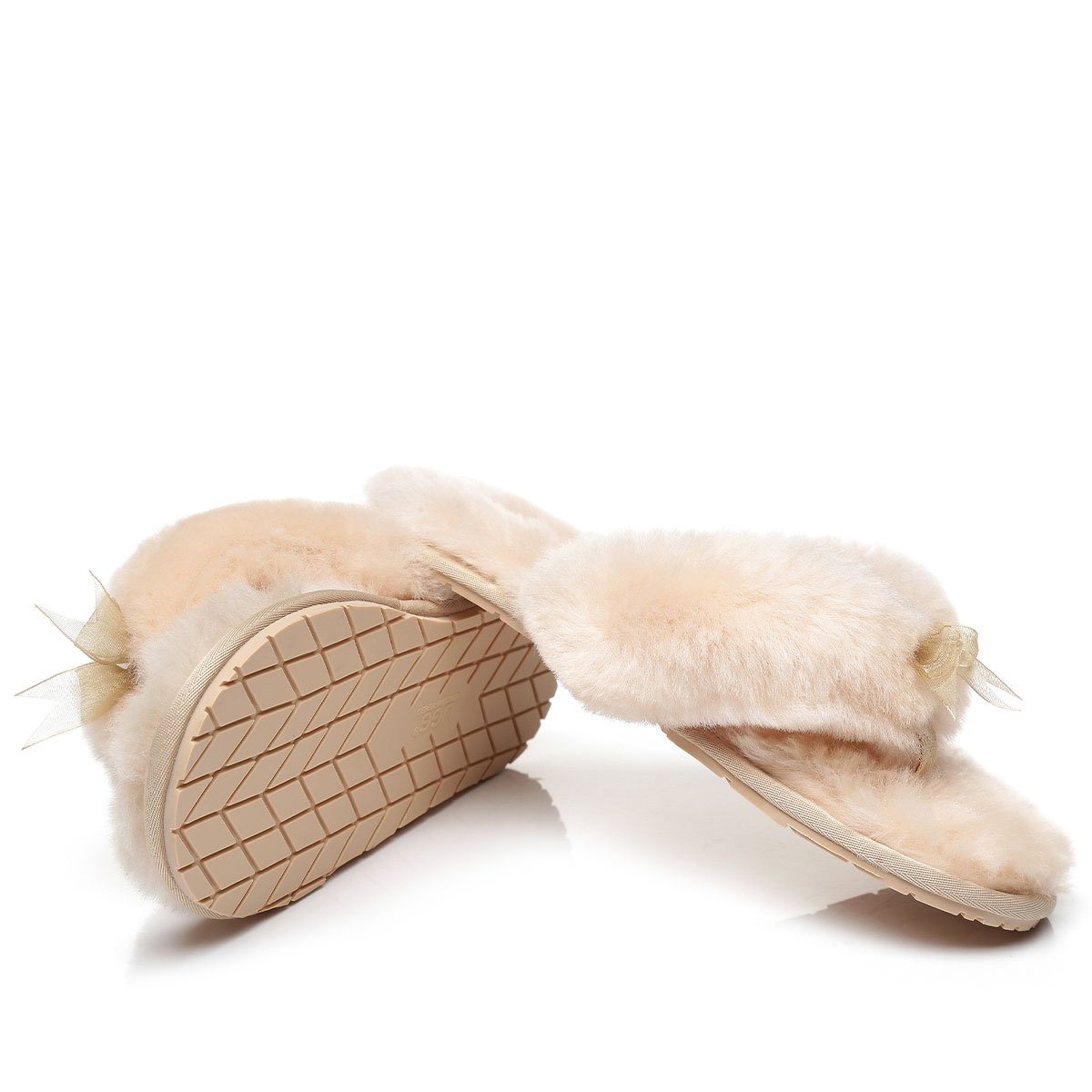 EverUgg UGG Fluff Slippers for women featuring plush, fuzzy material and slip-on design, ideal for cozy indoor wear.