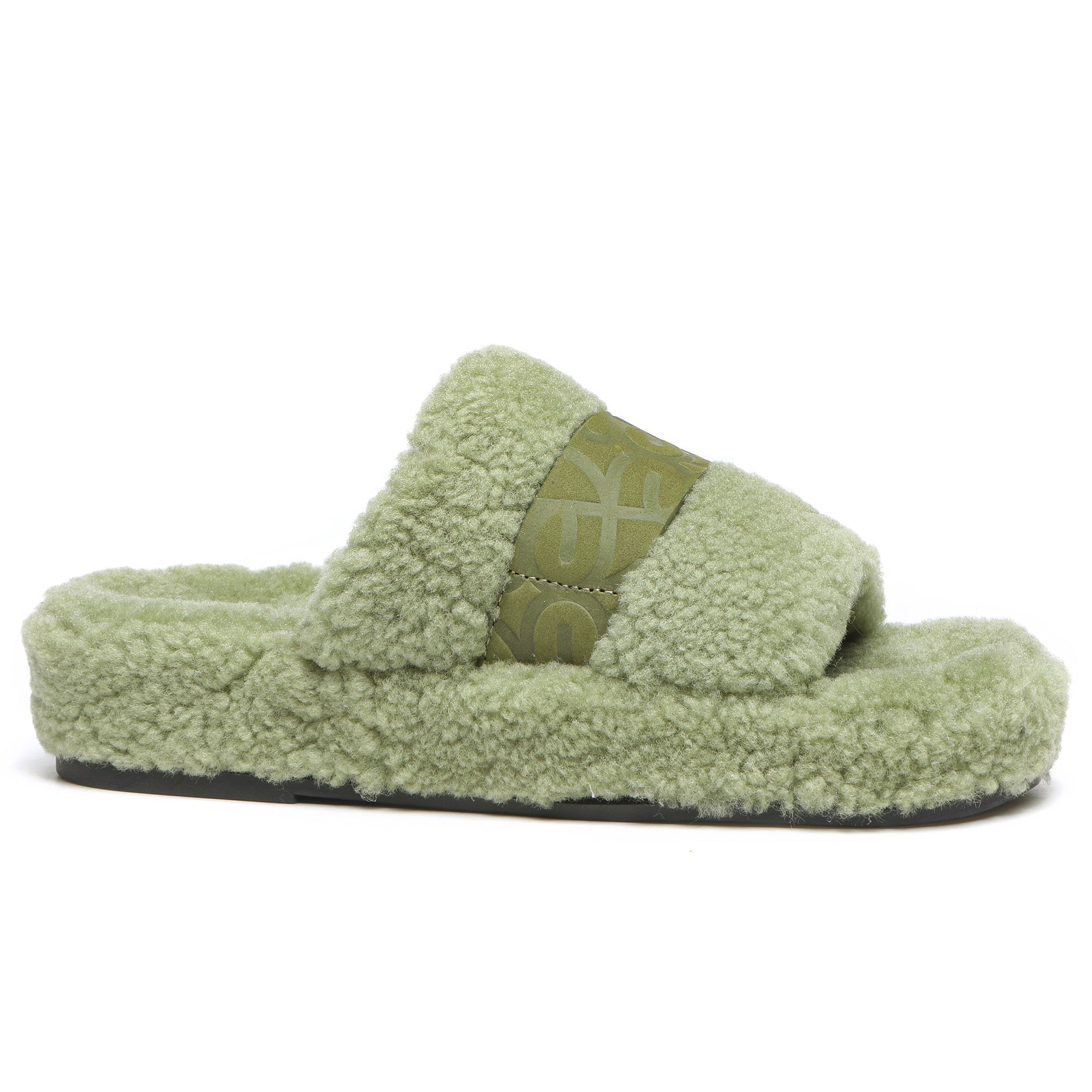 EverUgg UGG Georgie Sheepskin Wool Slides for women, featuring soft sheepskin and cozy slip-on style.