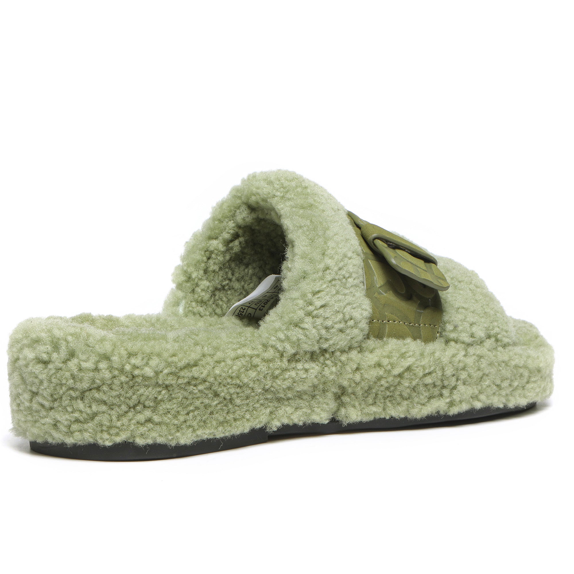 EverUgg UGG Georgie sheepskin wool slides for women, featuring soft sheepskin material and slip-on design.