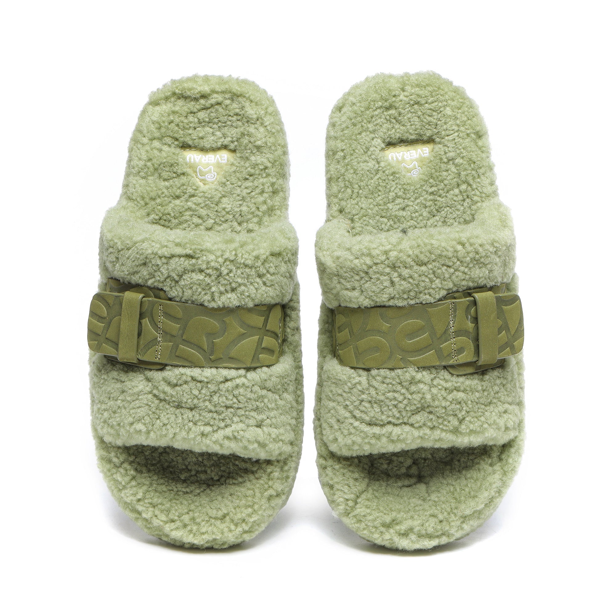 EverUgg UGG Georgie sheepskin wool slides for women, featuring plush sheepskin lining and slip-on design for cozy comfort