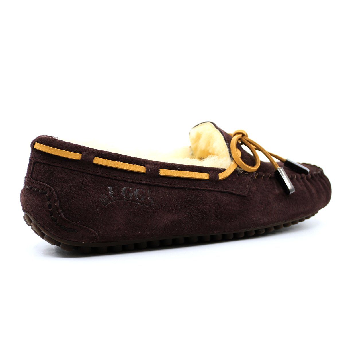 AuSnow UGG Ozsnow Premium Moccasin women's slippers with soft leather uppers and cozy interior for comfortable indoor wear.