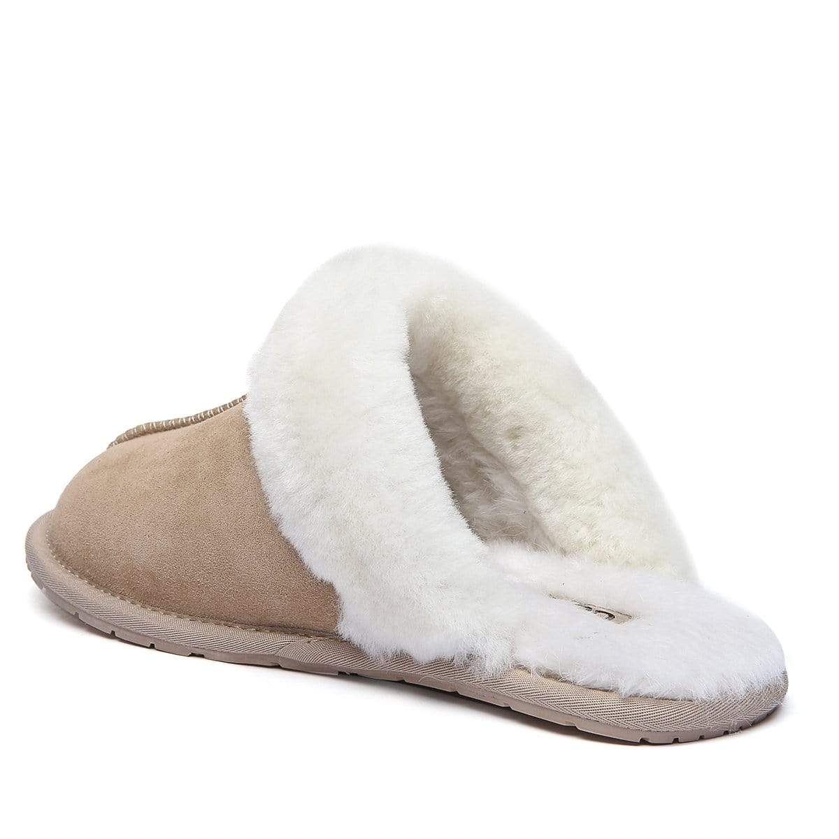 EverUgg UGG Premium Scuff Slippers for women, cozy slip-on shoes with soft lining and durable sole, perfect for indoor comfort.