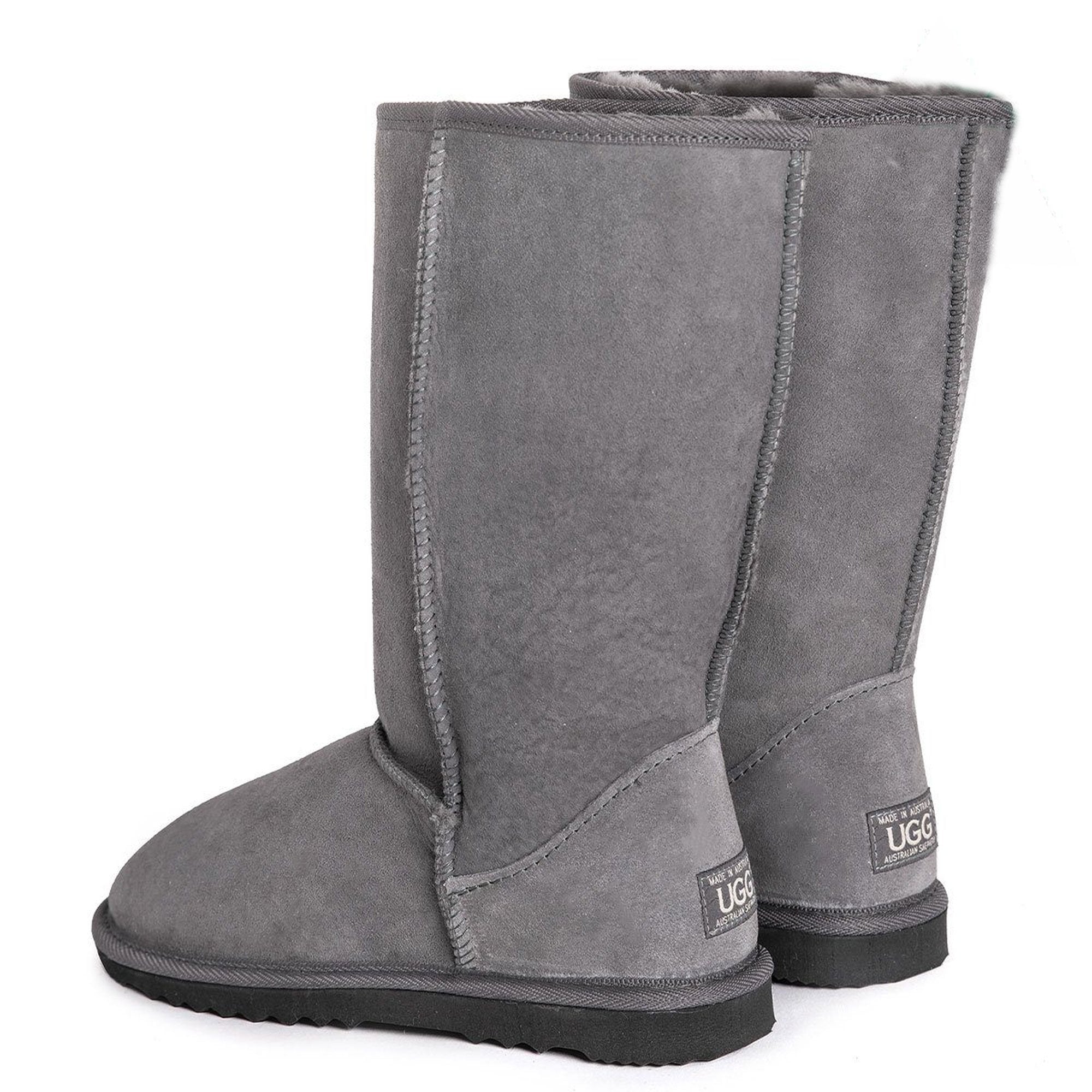 Tall grey discount uggs on sale