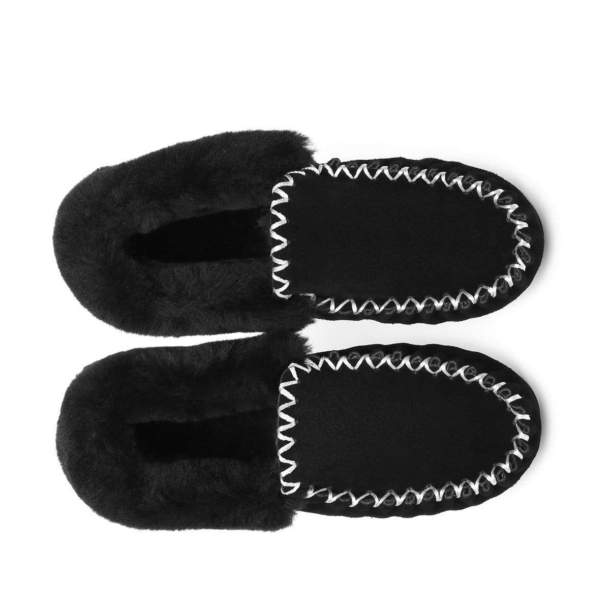 EverUgg UGG Premium Traditional Moccasin for women, soft leather slippers with cozy interior and classic design.